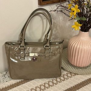 Anne Klein Tan Satchel Purse.